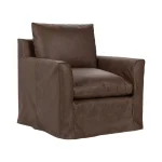 Cassiano Leather Swivel Chair El Paso Chairs Brown 11