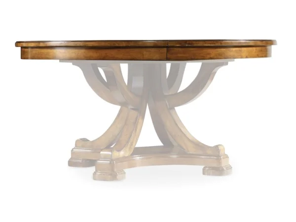 Tynecastle Rectangle Leg Dining Table with Two 18” Leaves Dining Tables Brown 12