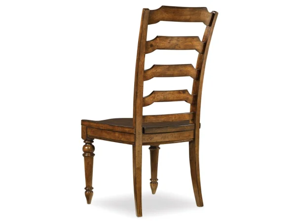 Tynecastle Ladderback Side Chair Chairs & Benches Brown