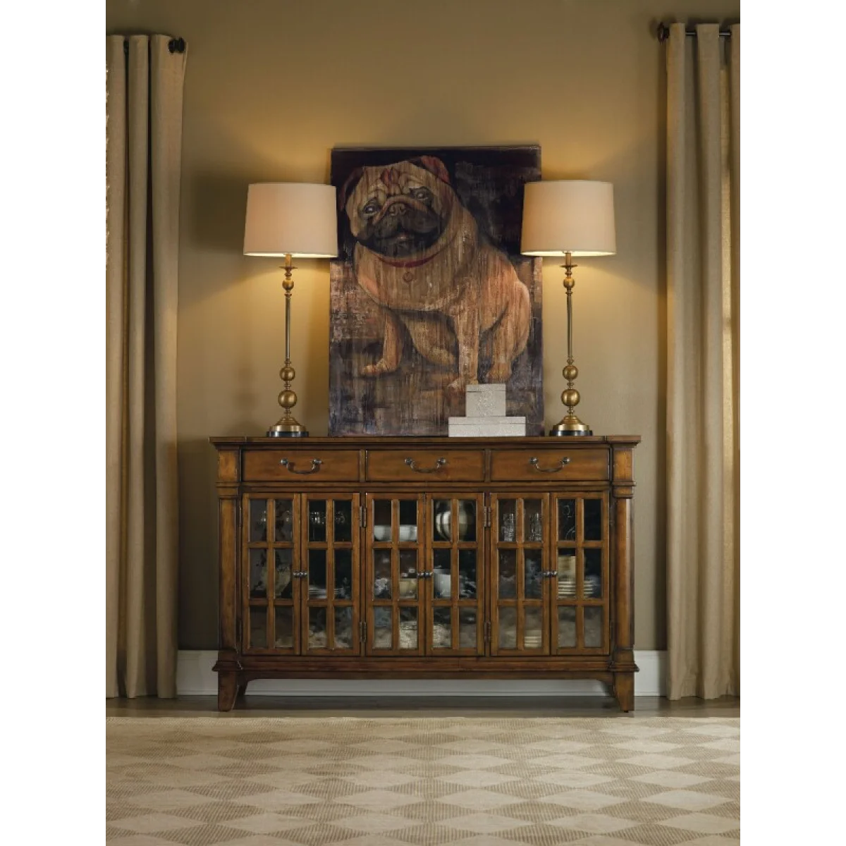 Tynecastle Buffet Dining Storage Brown 7
