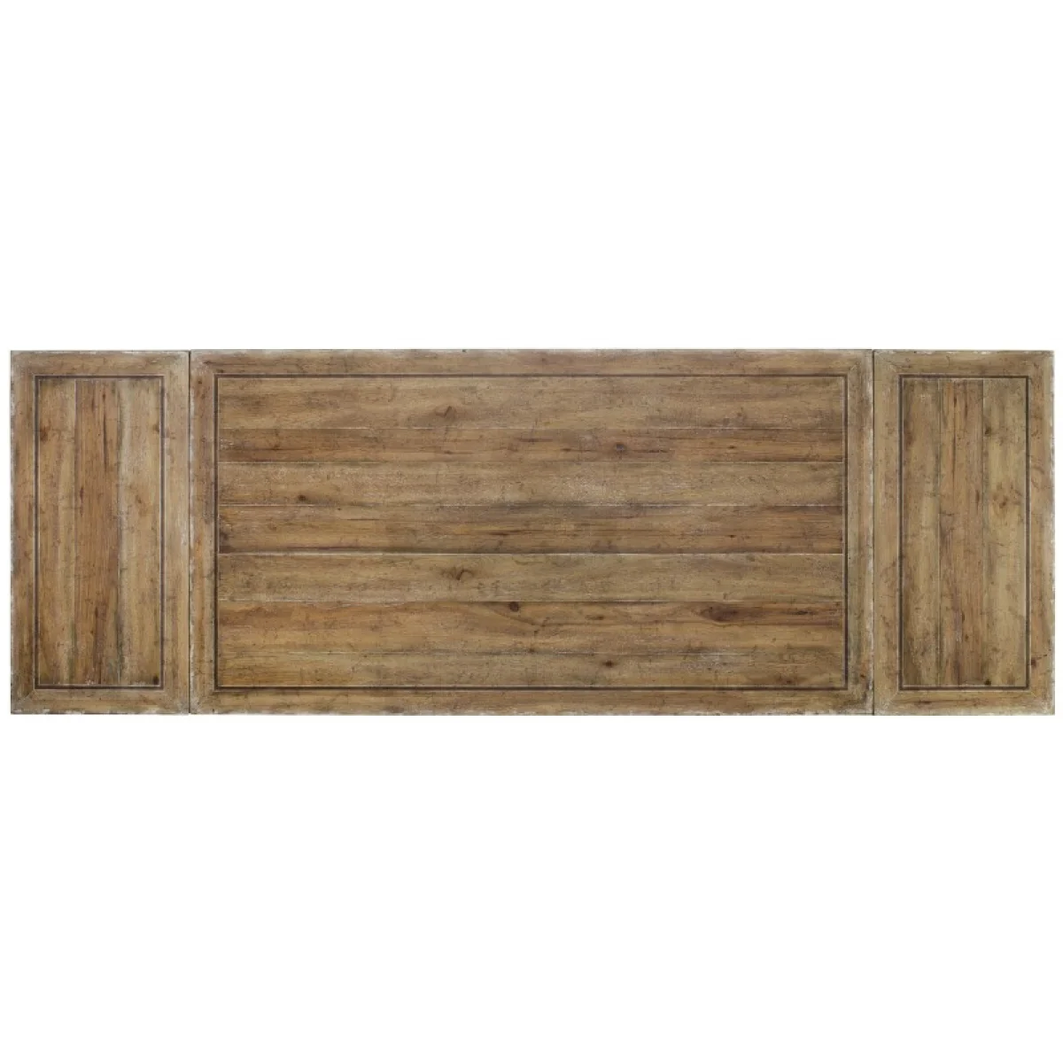 Chatelet Refectory Rectangle Trestle Dining Table with Two 22” Leaves Dining Tables Brown 7
