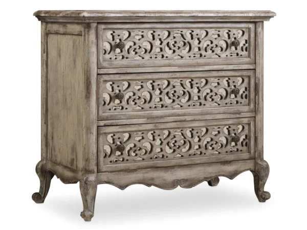 Chatelet Fretwork Nightstand Nightstands Brown
