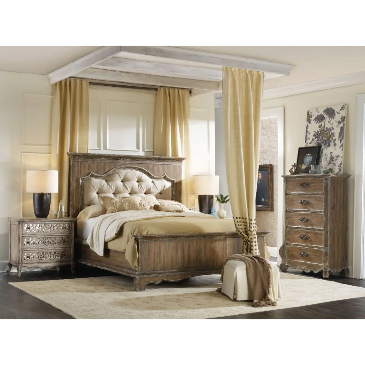 Chatelet Fretwork Nightstand Nightstands Brown 10
