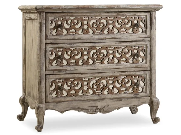 Chatelet Fretwork Nightstand Nightstands Brown