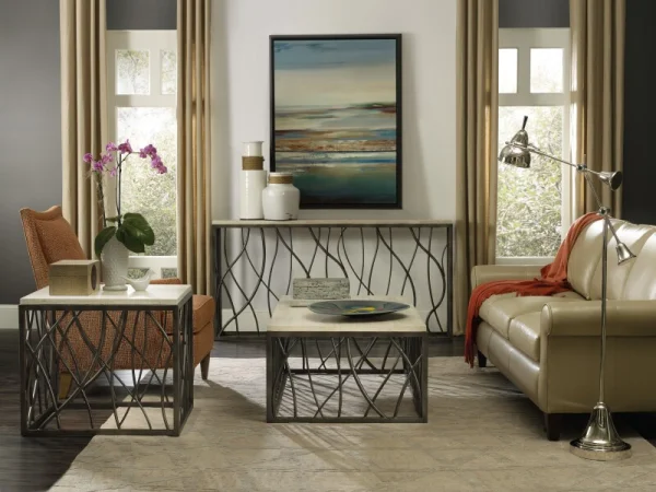 Melange Console Table Console Tables Brown 11