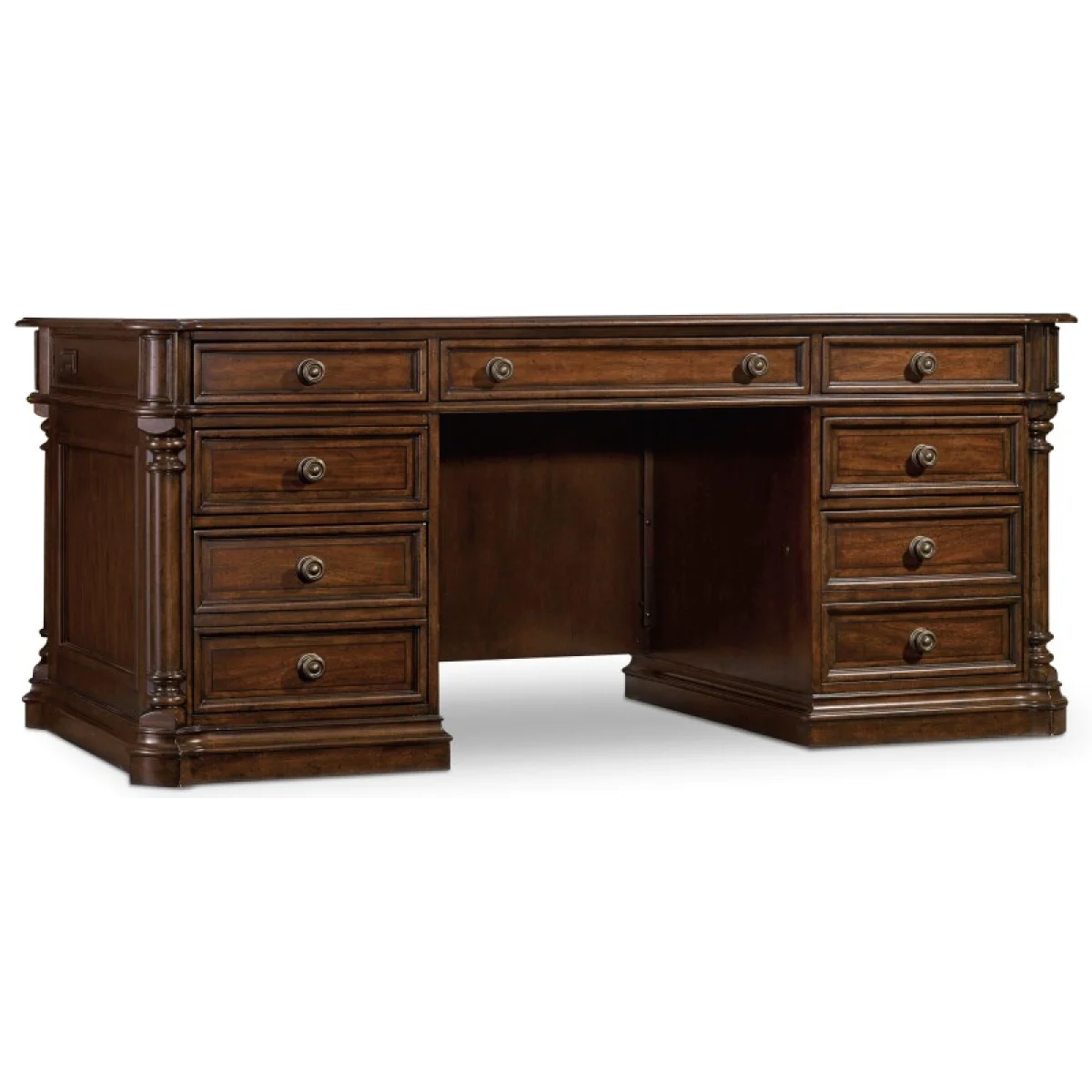 Leesburg Executive Desk Desks Brown 4