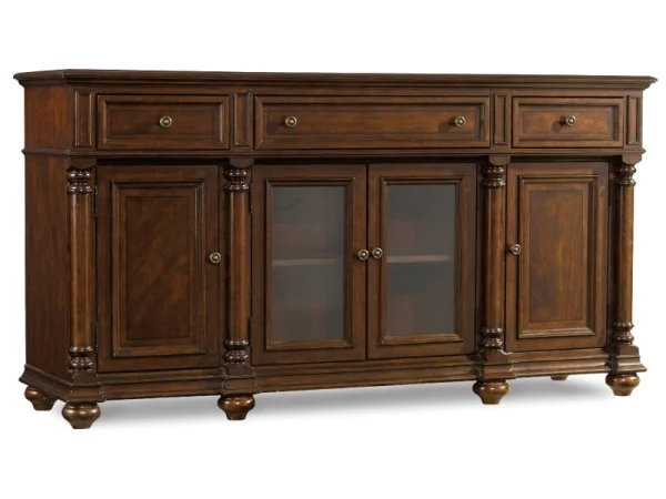 Leesburg Buffet Dining Storage Brown