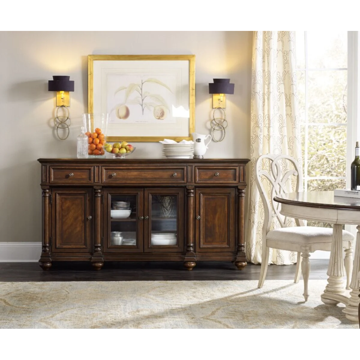 Leesburg Buffet Dining Storage Brown 7