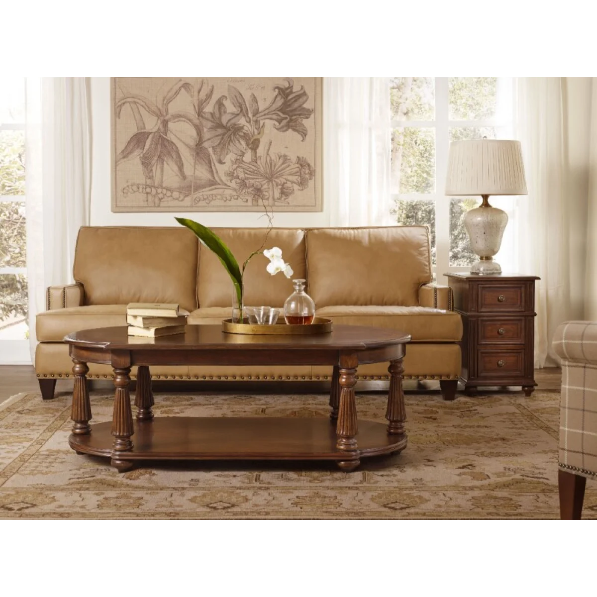 Leesburg Chairside Chest End tables Brown 7