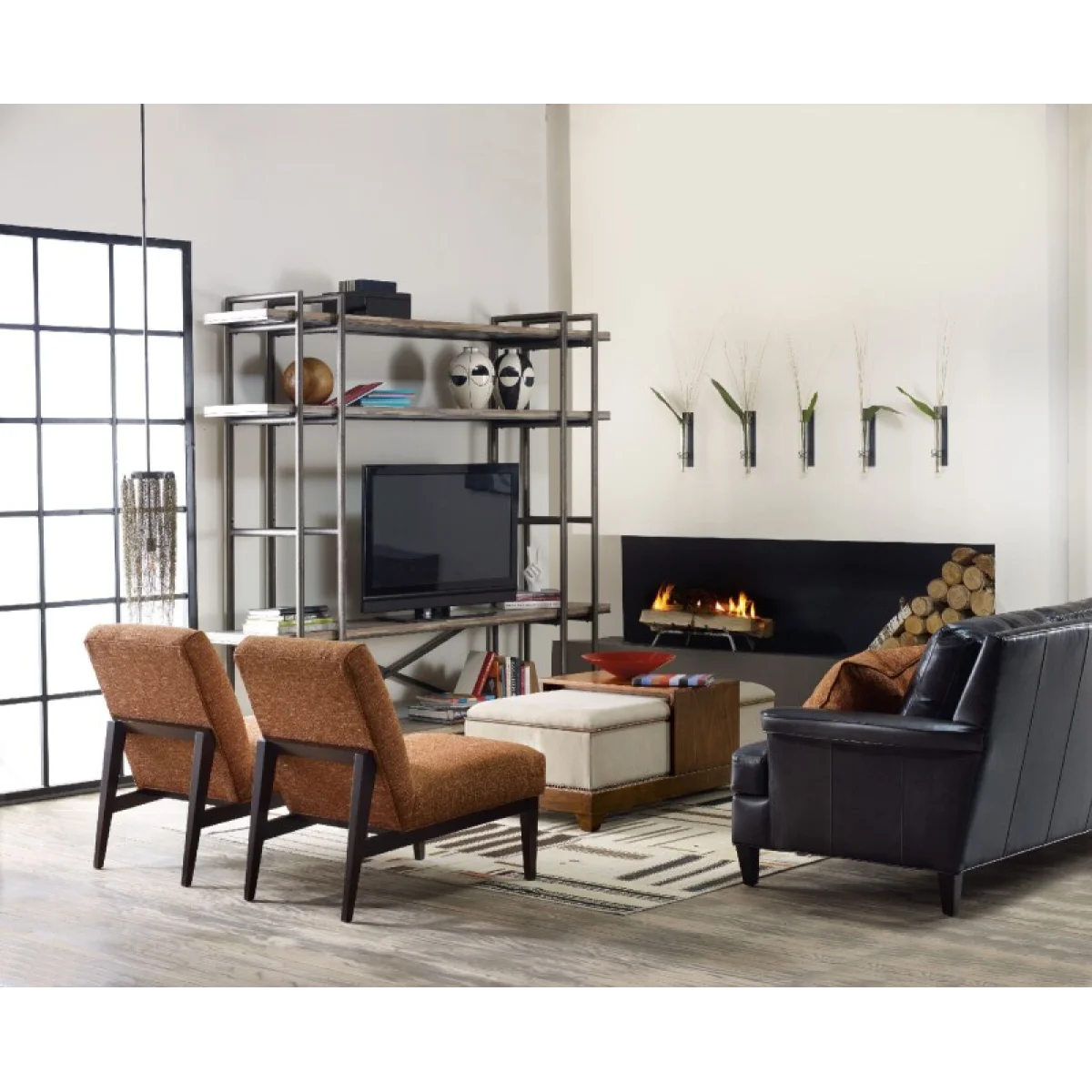 Studio 7H Scaffold Entertainment Console Bookcases Bookcases 7