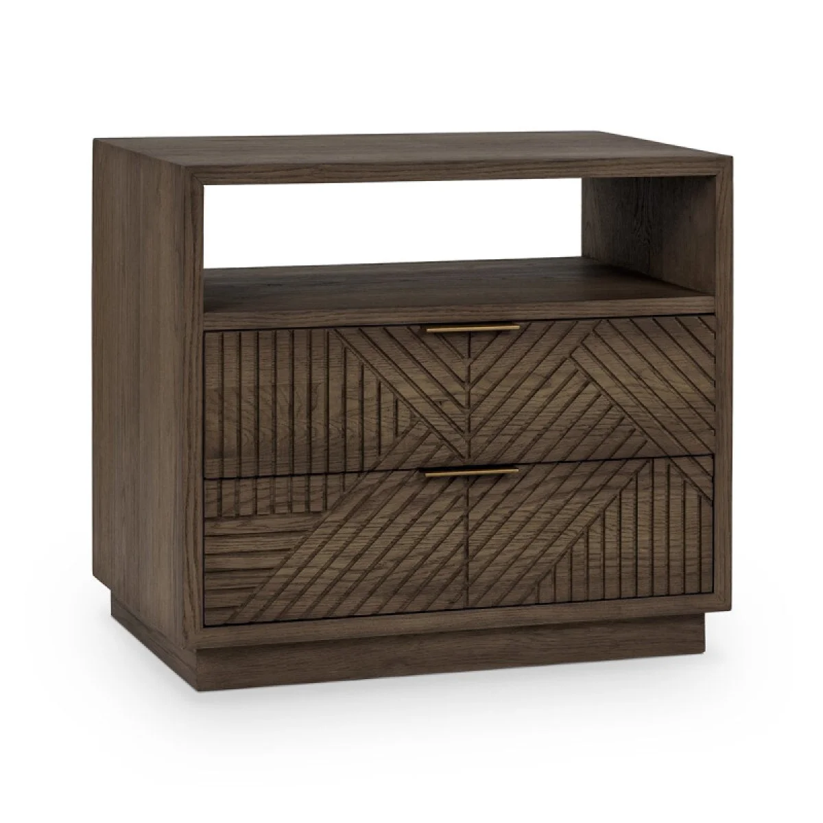 Santa Clara Solid Wood 2dwr Nightstand Nightstands Brown 4