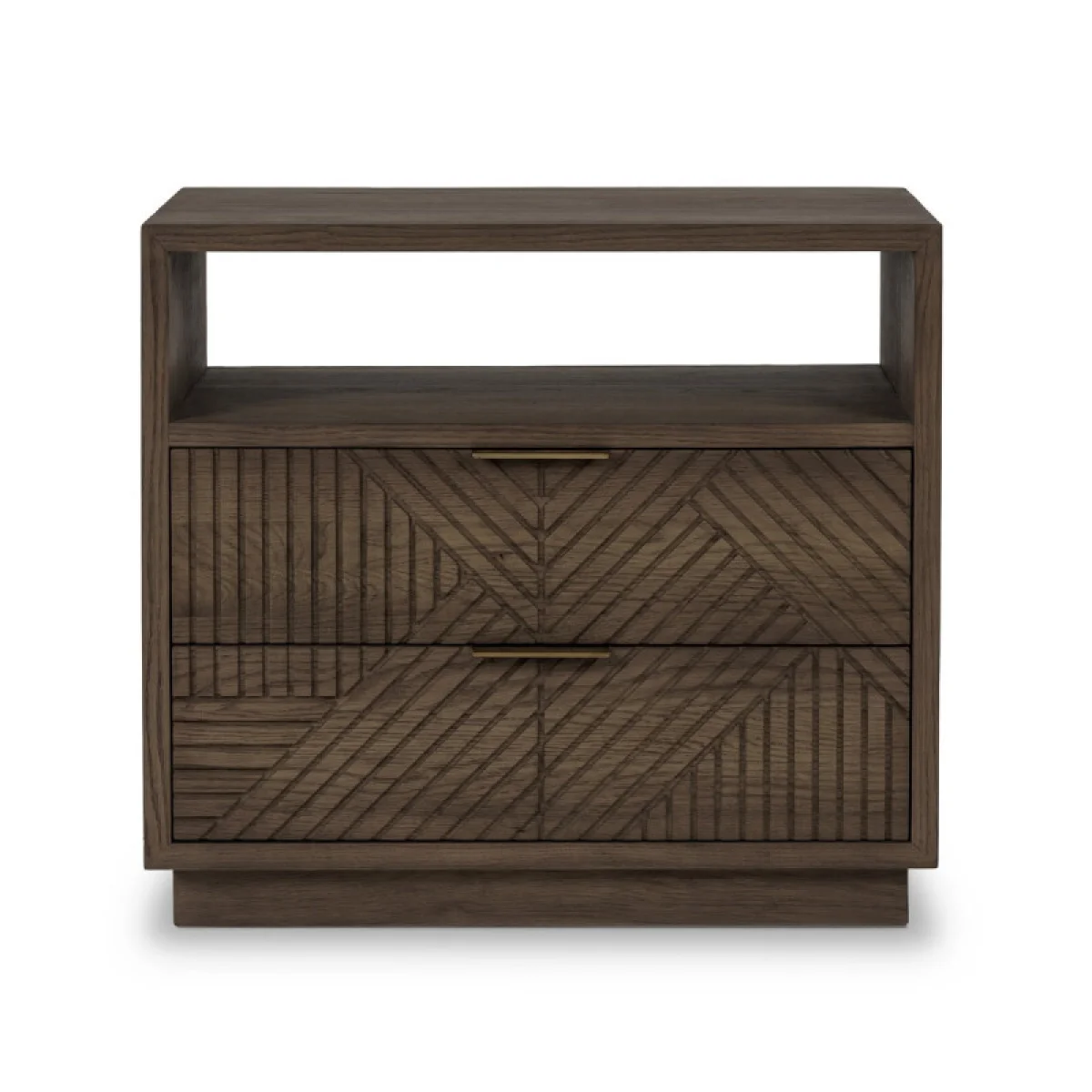 Santa Clara Solid Wood 2dwr Nightstand Nightstands Brown 6