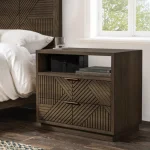 Santa Clara Solid Wood 2dwr Nightstand Nightstands Brown 33