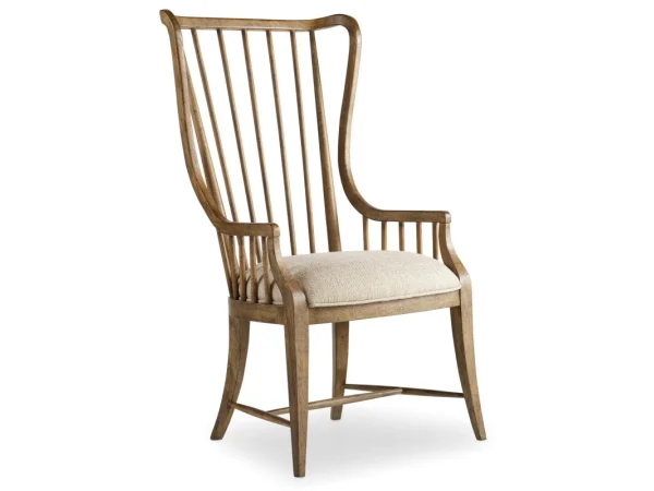 Sanctuary Tall Spindle Arm Chair Chairs & Benches Beige