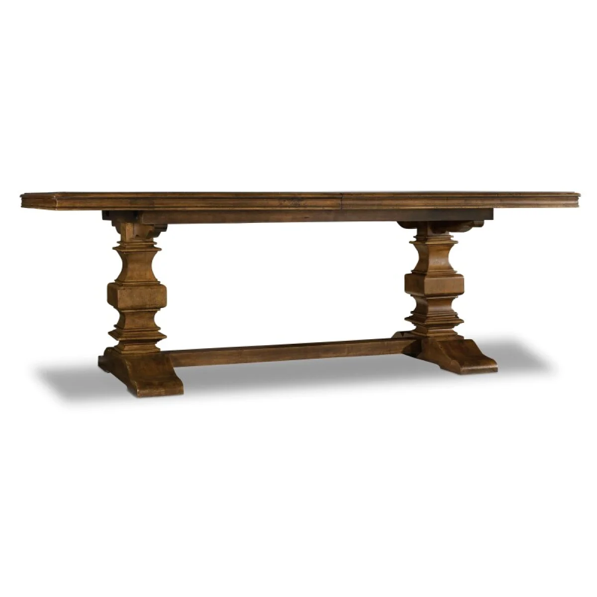 Archivist Trestle Table with 2-18in Leaves Dining Tables Brown 4