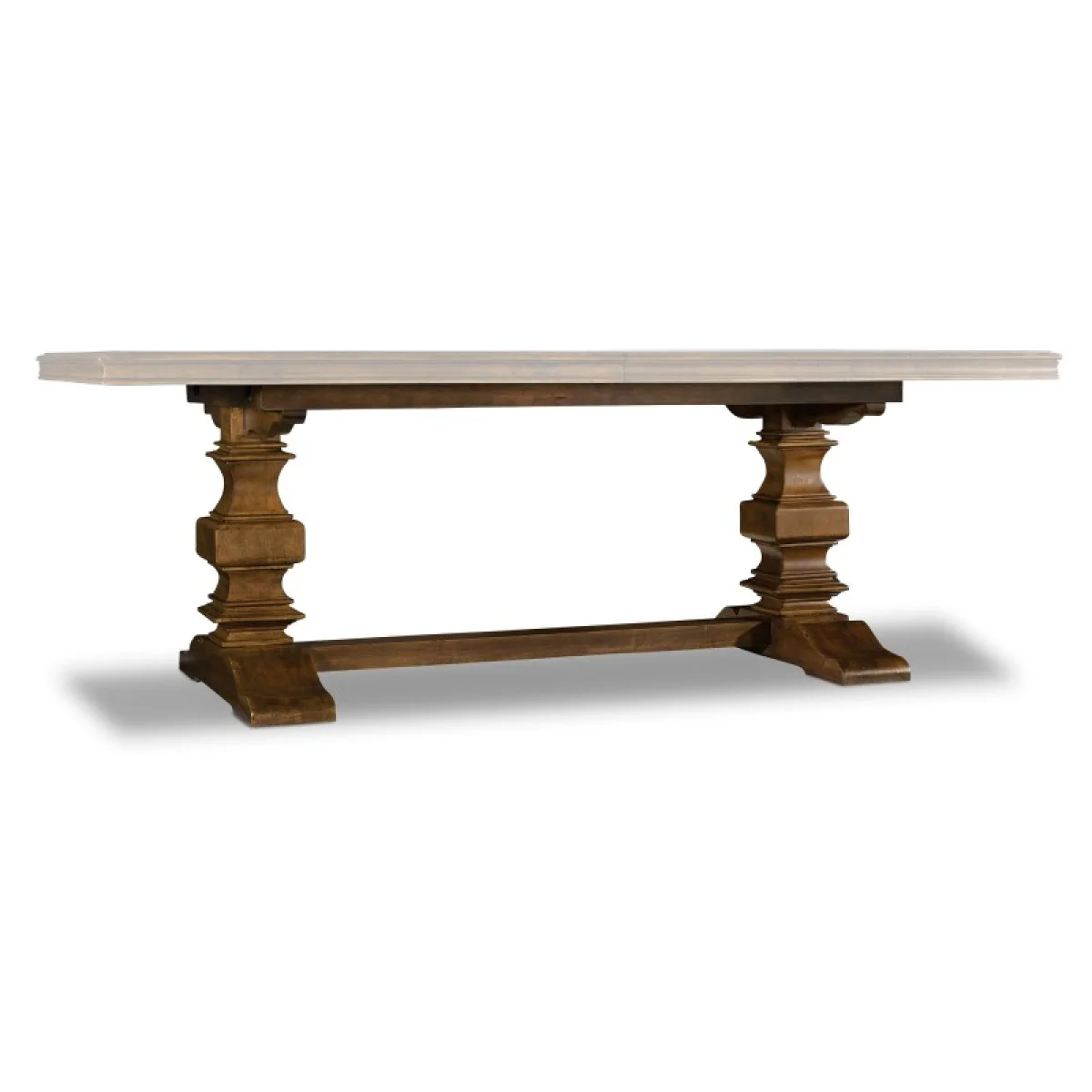 Archivist Trestle Table with 2-18in Leaves Dining Tables Brown 8