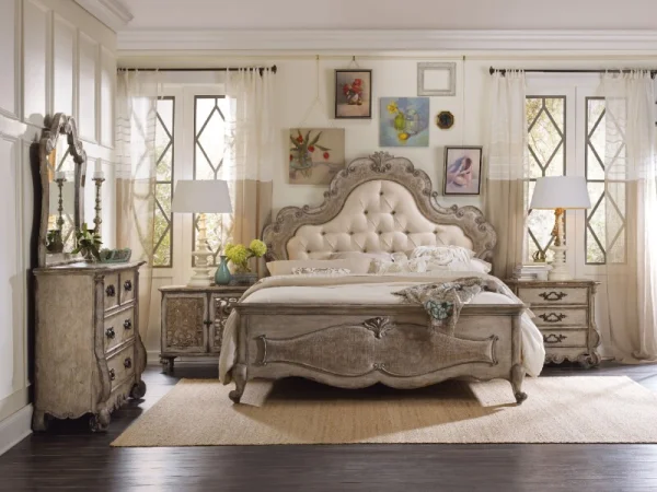 Chatelet Queen Upholstered Panel Bed Beds Beds 14