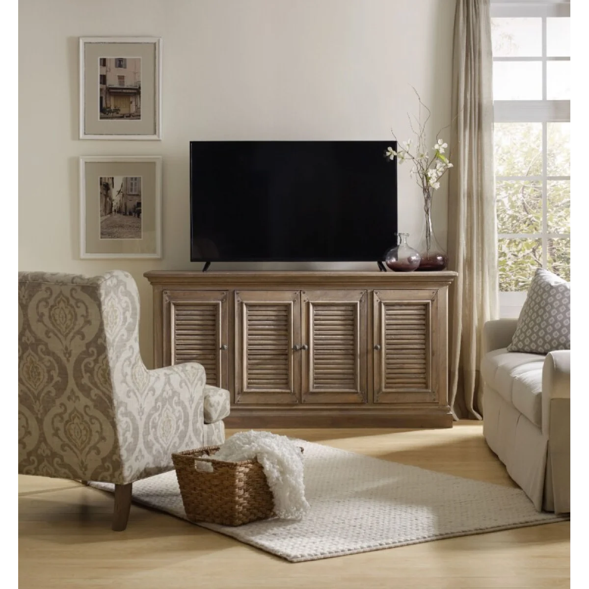Commerce and Market Entertainment Console 72in Entertainment Stands Brown 7