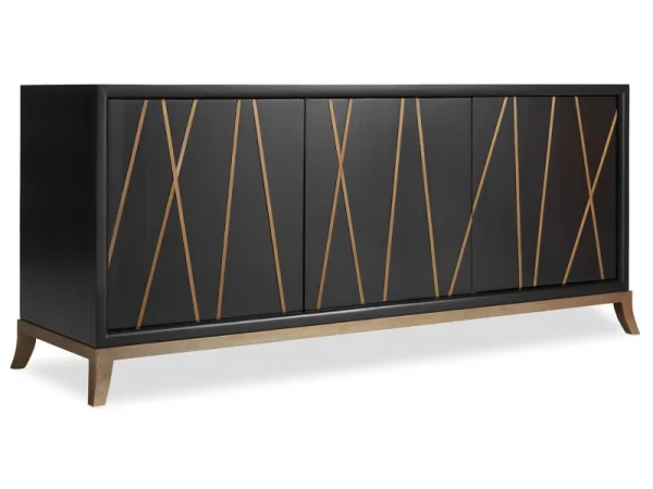 Commerce and Market Entertainment Console 64in Entertainment Stands black