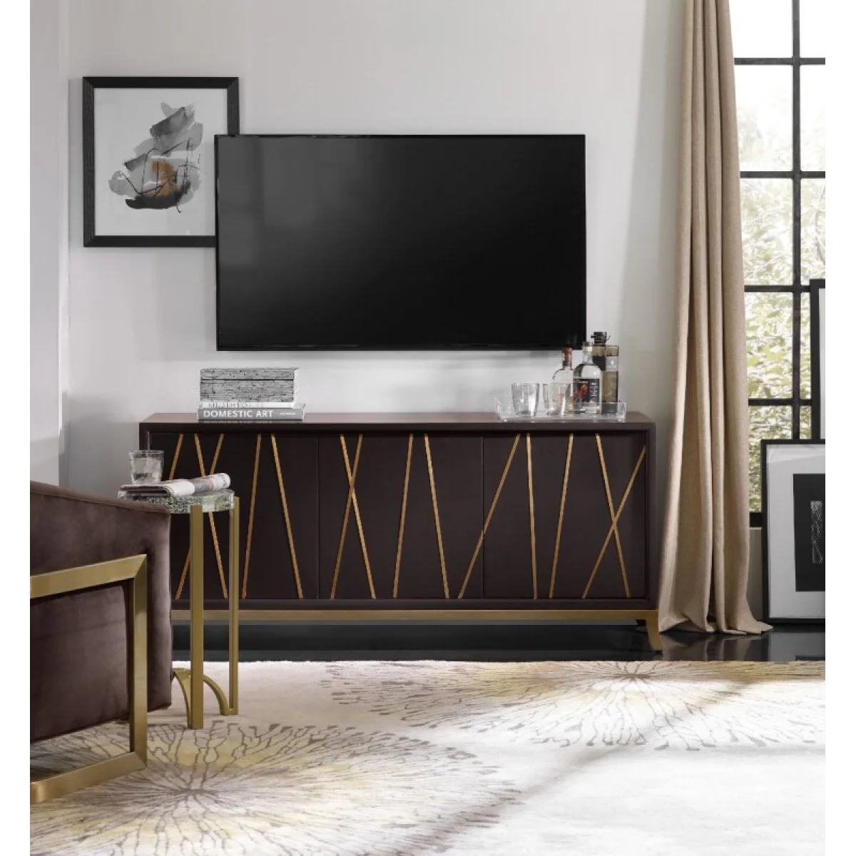 Commerce and Market Entertainment Console 64in Entertainment Stands black 7