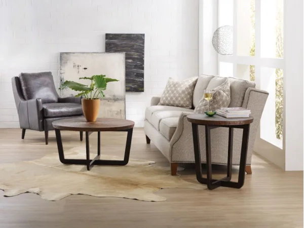 Commerce and Market Parkcrest Round End Table End tables Brown 11
