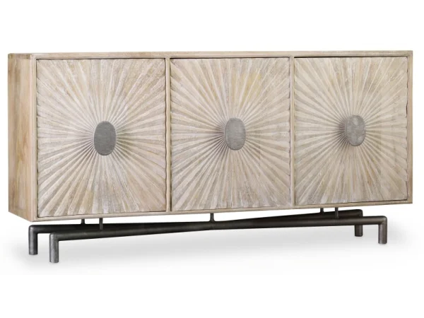 Melange 68in Entertainment Console Entertainment Stands Brown