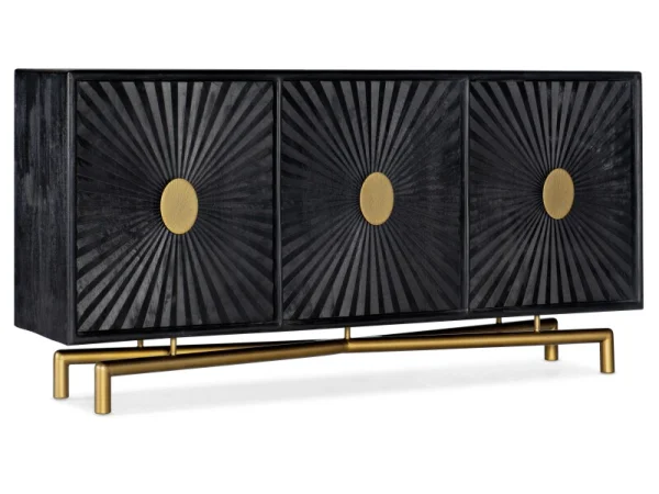Melange 68in Entertainment Console Entertainment Stands Brown 13