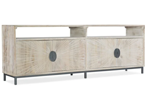 Melange Door Entertainment Console Entertainment Stands Cream