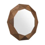 Santa Barbara Solid Wood Round Mirror