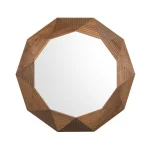 Santa Barbara Solid Wood Round Mirror - Image 3