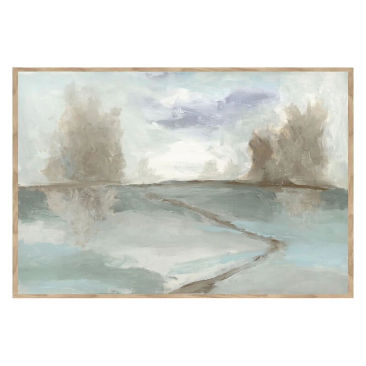 Blue Forest Painting 48×72 By Buddy Art Art 4