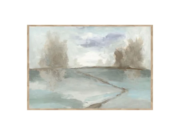 Blue Forest Painting 48×72 By Buddy Art Art