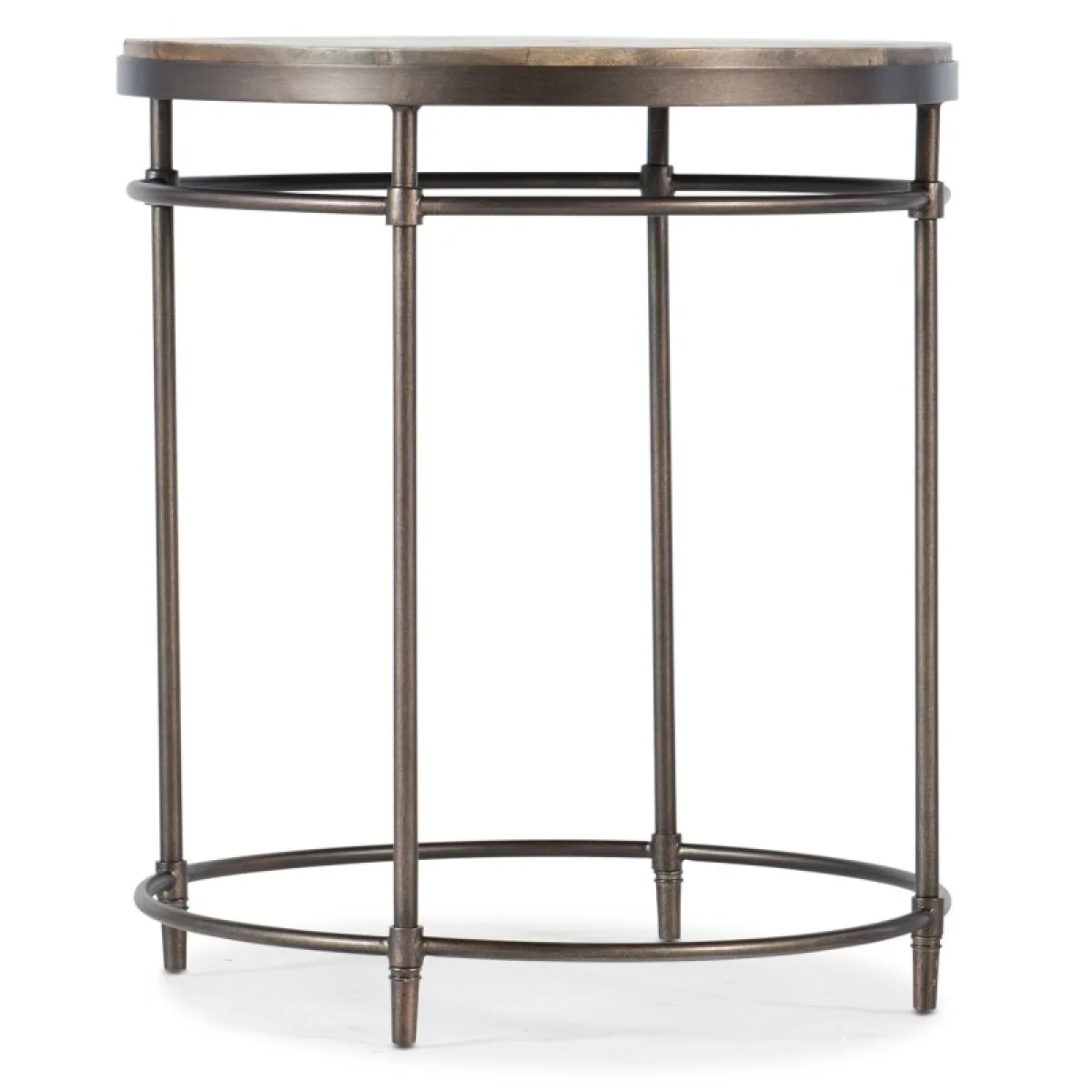 Commerce and Market St. Armand Round End Table End tables Brown 4