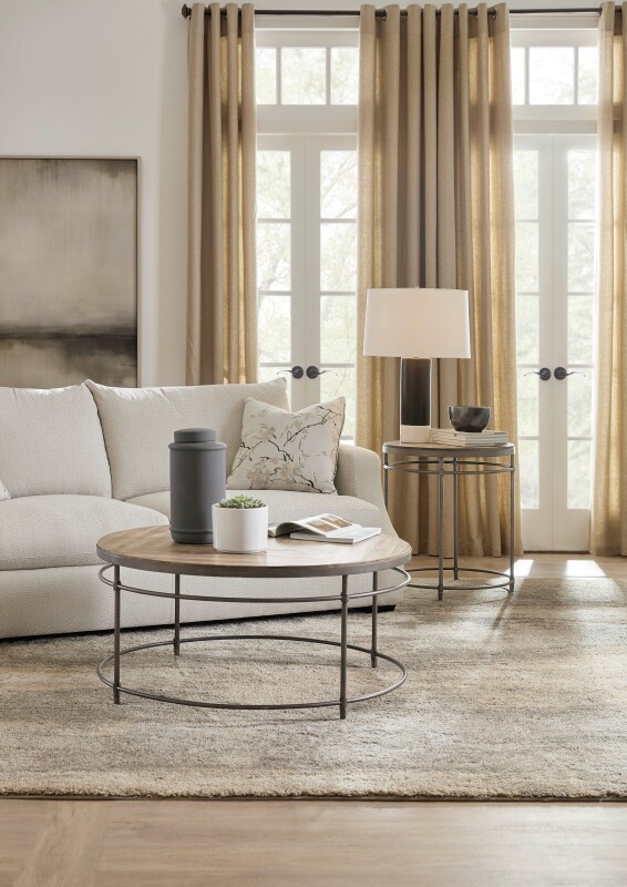Commerce and Market St. Armand Round End Table End tables Brown 13 Commerce and Market St. Armand Round End Table End tables Brown 13