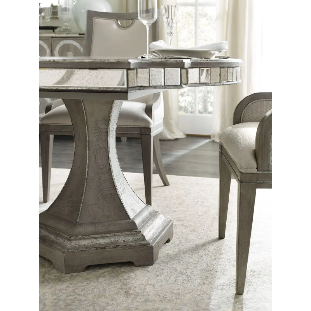 Casual Dining Sanctuary Rectangle Dining Table Base Dining Table Bases Brown 7
