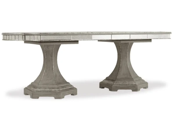 Sanctuary Rectangle Dining Table with 2-20in Leaves Dining Tables Brown