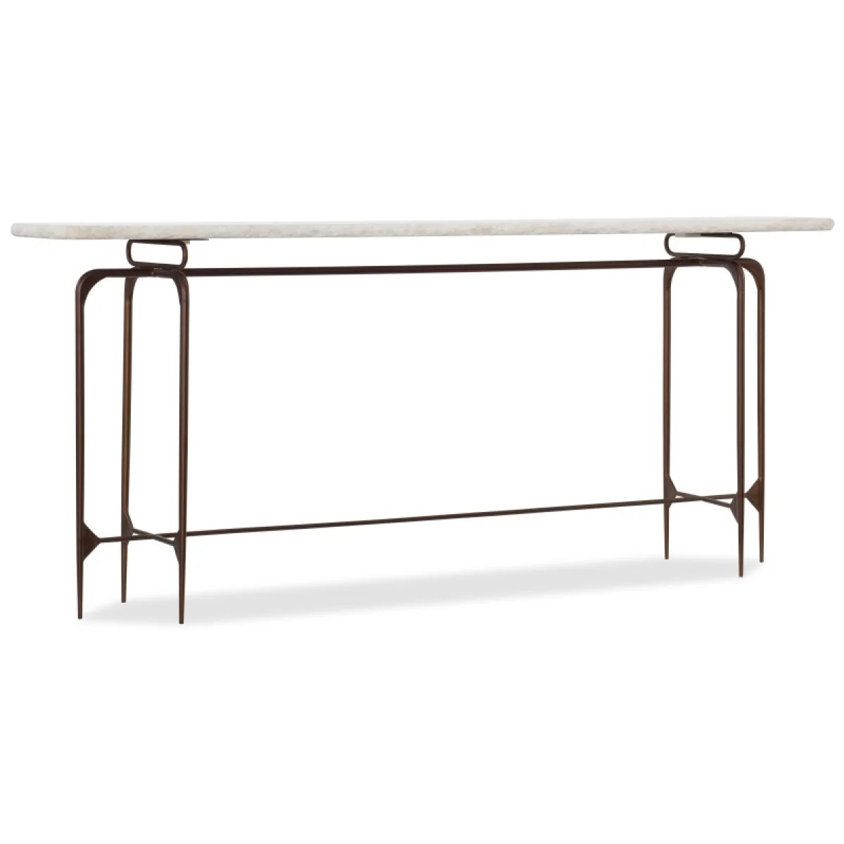 Commerce and Market Skinny Metal Console Console Tables Brown 4