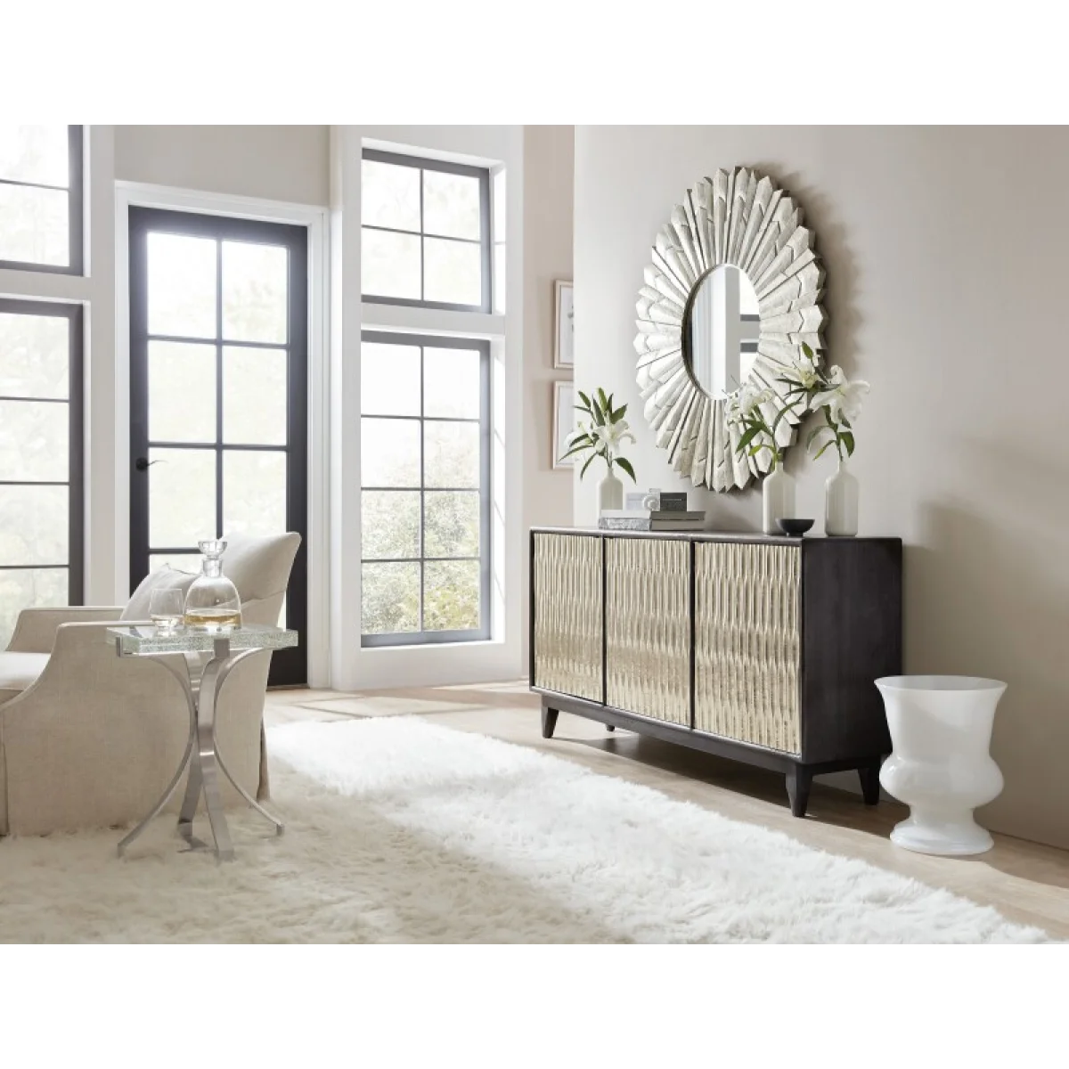 Commerce and Market Shimmer Three-Door Credenza Accent Furniture Accent Furniture 8
