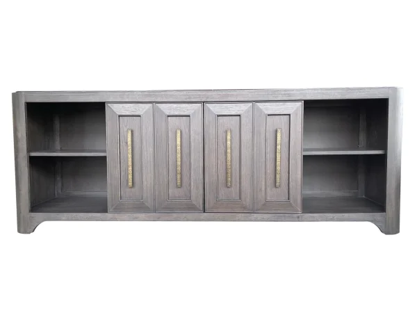 82 Inch Media Console Entertainment Stands Brown 9