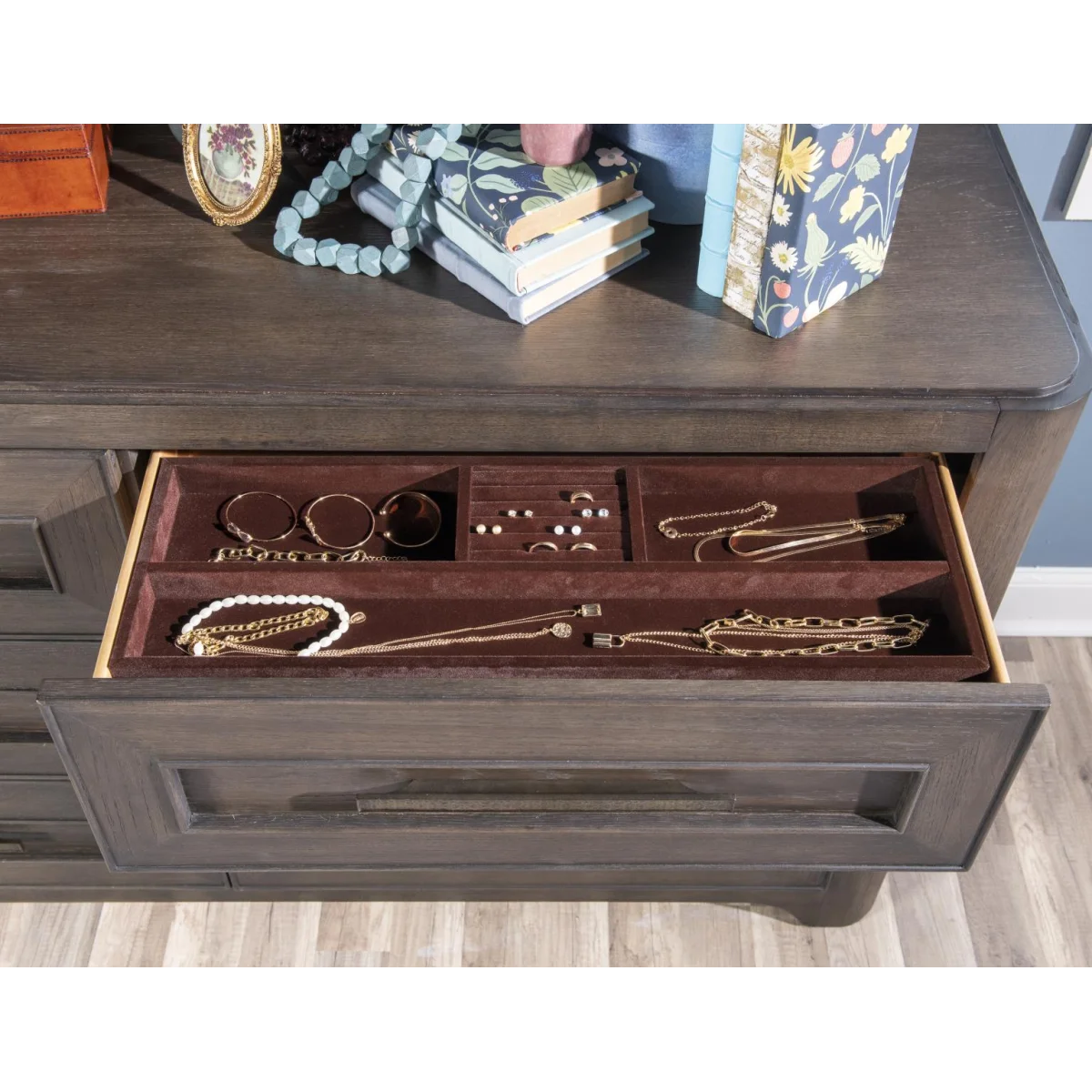 6 Drawer Dresser Dressers Brown 8