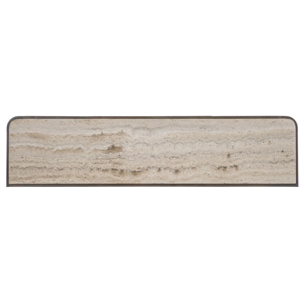 Credenza With Stone Top Dining Storage Brown 6