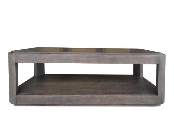 Rect Cocktail Table With Wood Top Cocktail & Coffee Tables Brown 9
