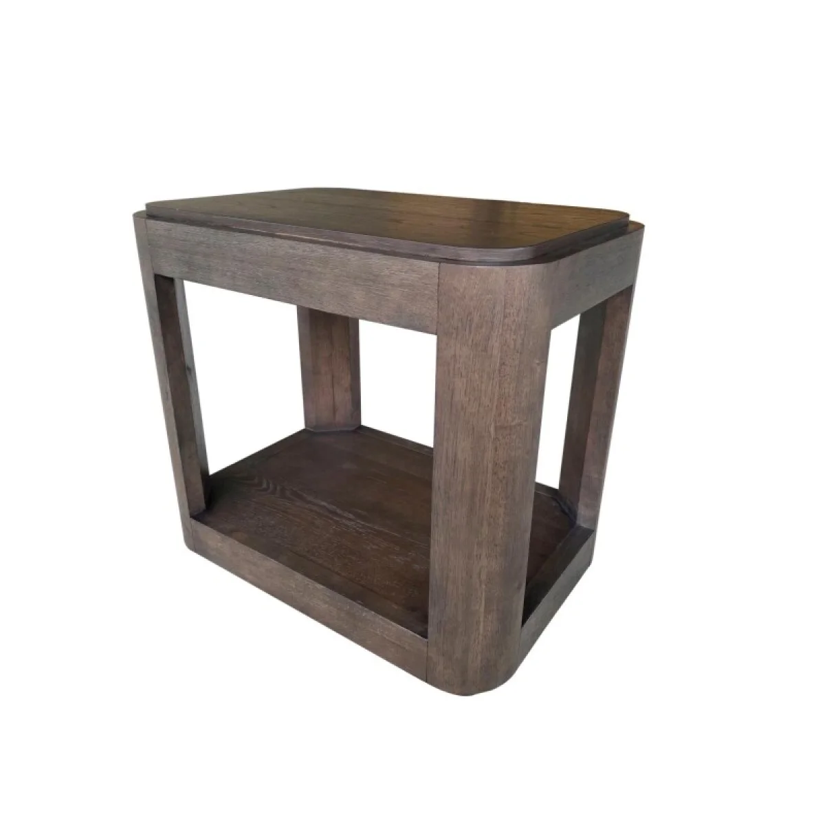 Chairside Table With Wood Top Chairside Tables Brown 4