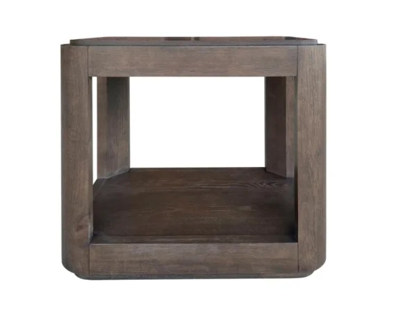 Chairside Table With Wood Top Chairside Tables Brown 9