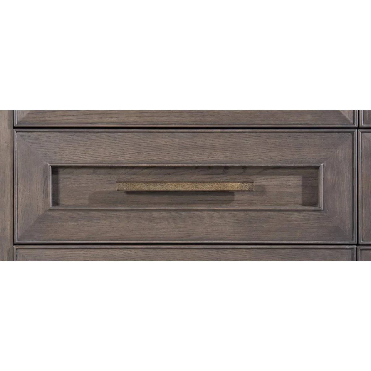 2 Drawer Nightstand With Stone Top Nightstands Brown 12