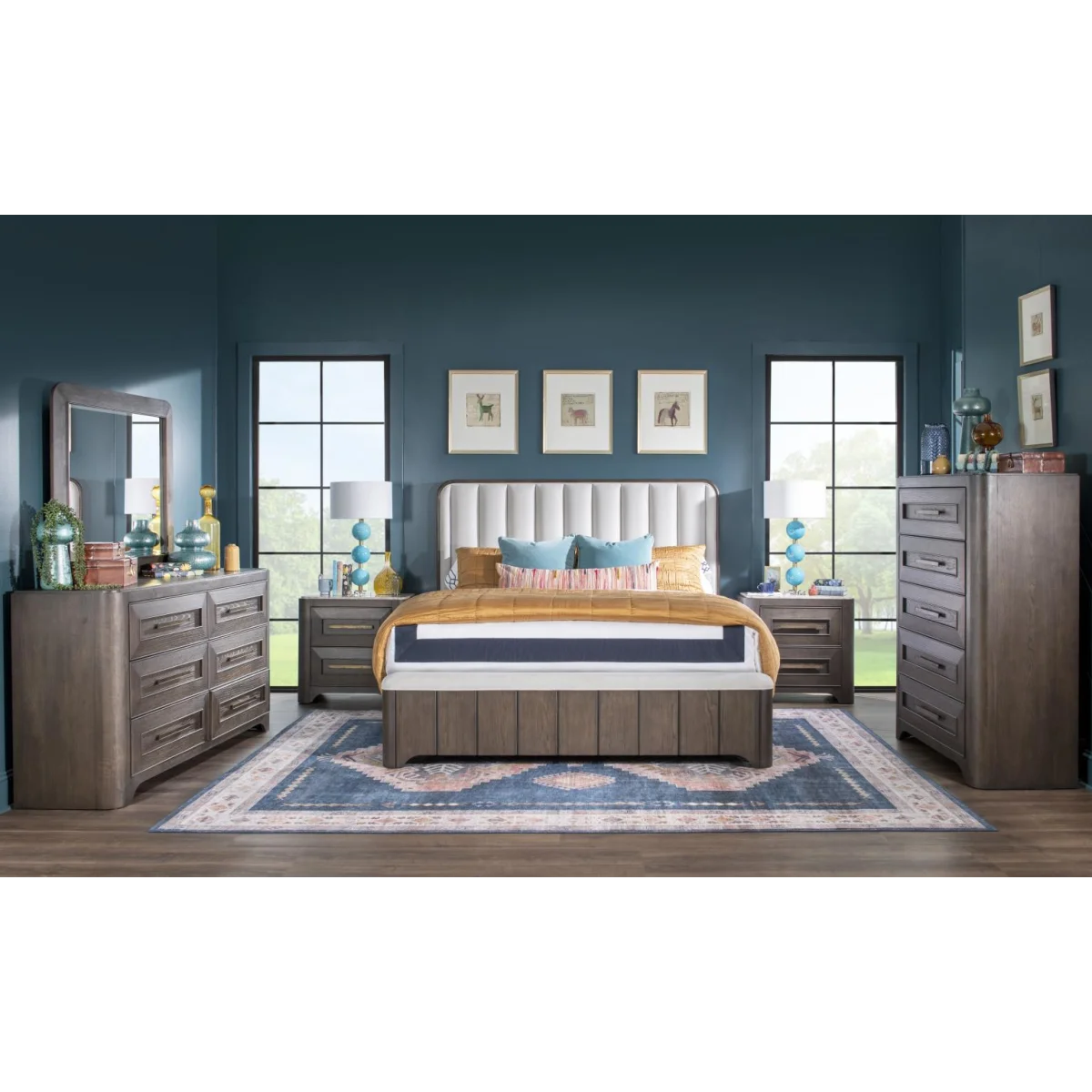 Complete King Uph Bed 6/6 Beds Beds 8