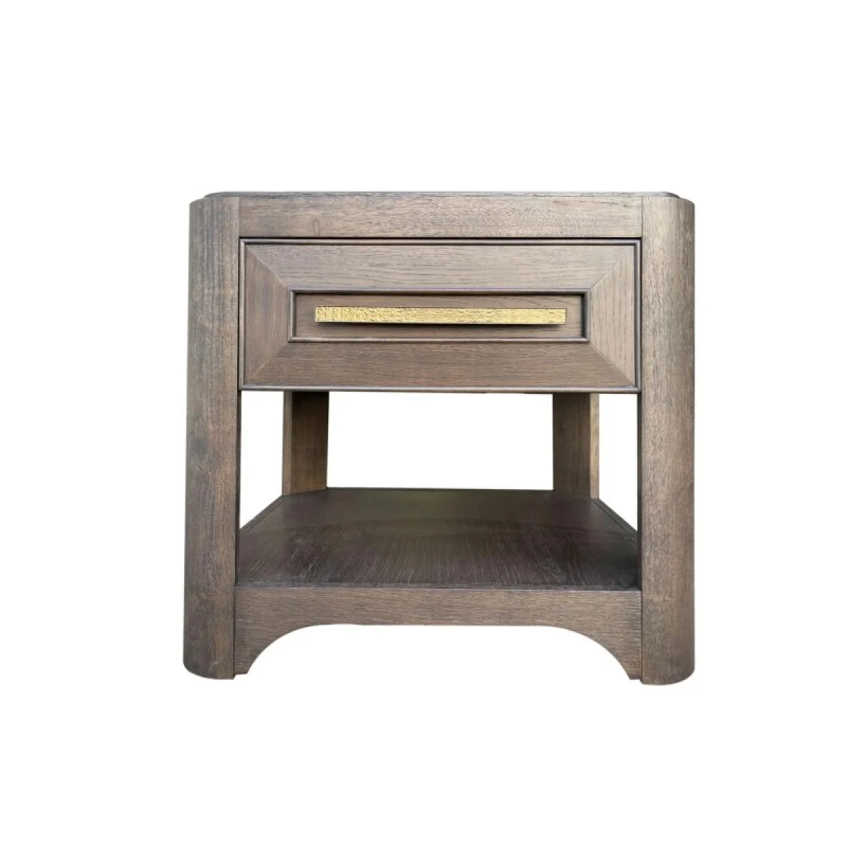 Square End Table With Wood Top End tables Brown 4