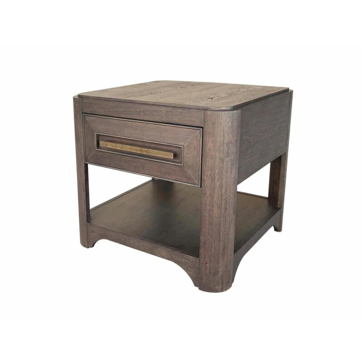 Square End Table With Wood Top End tables Brown 6