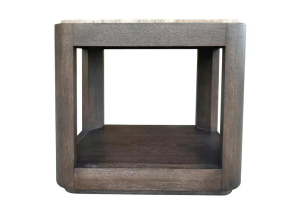 Chairside Table With Stone Top - Image 3