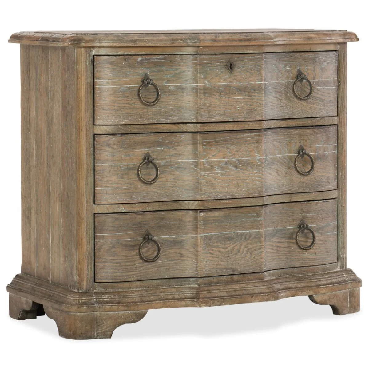 Boheme Bastogne Three-Drawer Nightstand Nightstands Brown 4